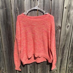 NWT LOFT Space Dye High Low Knit Sweater